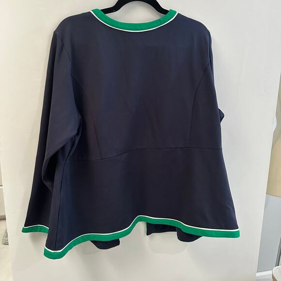 Wearever Double-Face Jersey Contrast-Trim Jacket 2X - Picture 3 of 9